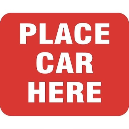 Accuform RAILROAD CLAMP SIGN PLACE CAR HERE 12 FRR957RD